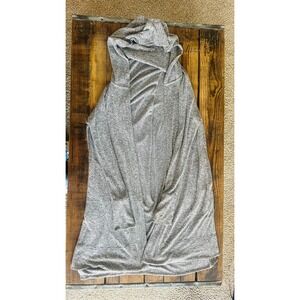 Athleta Harmony Wrap II Cardigan Hooded Grey Heather Thumbholes Womens Medium